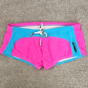 Aussiebum Pink and Blue Swim Shorts